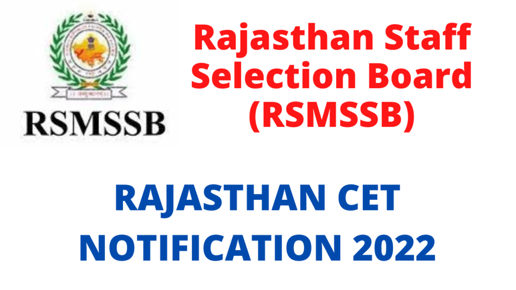 Rajasthan CET 2022 