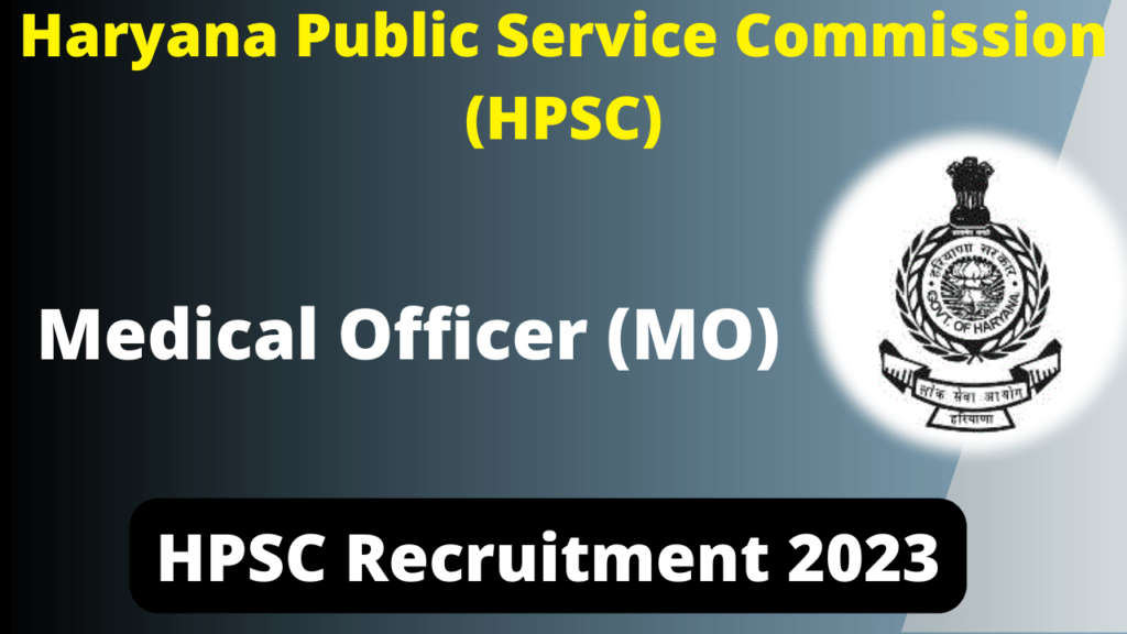 HPSC Medical Officer Recruitment 2023