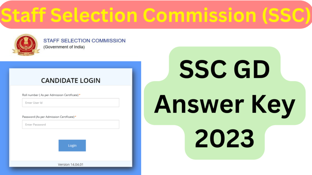 SSC GD Answer Key 2023